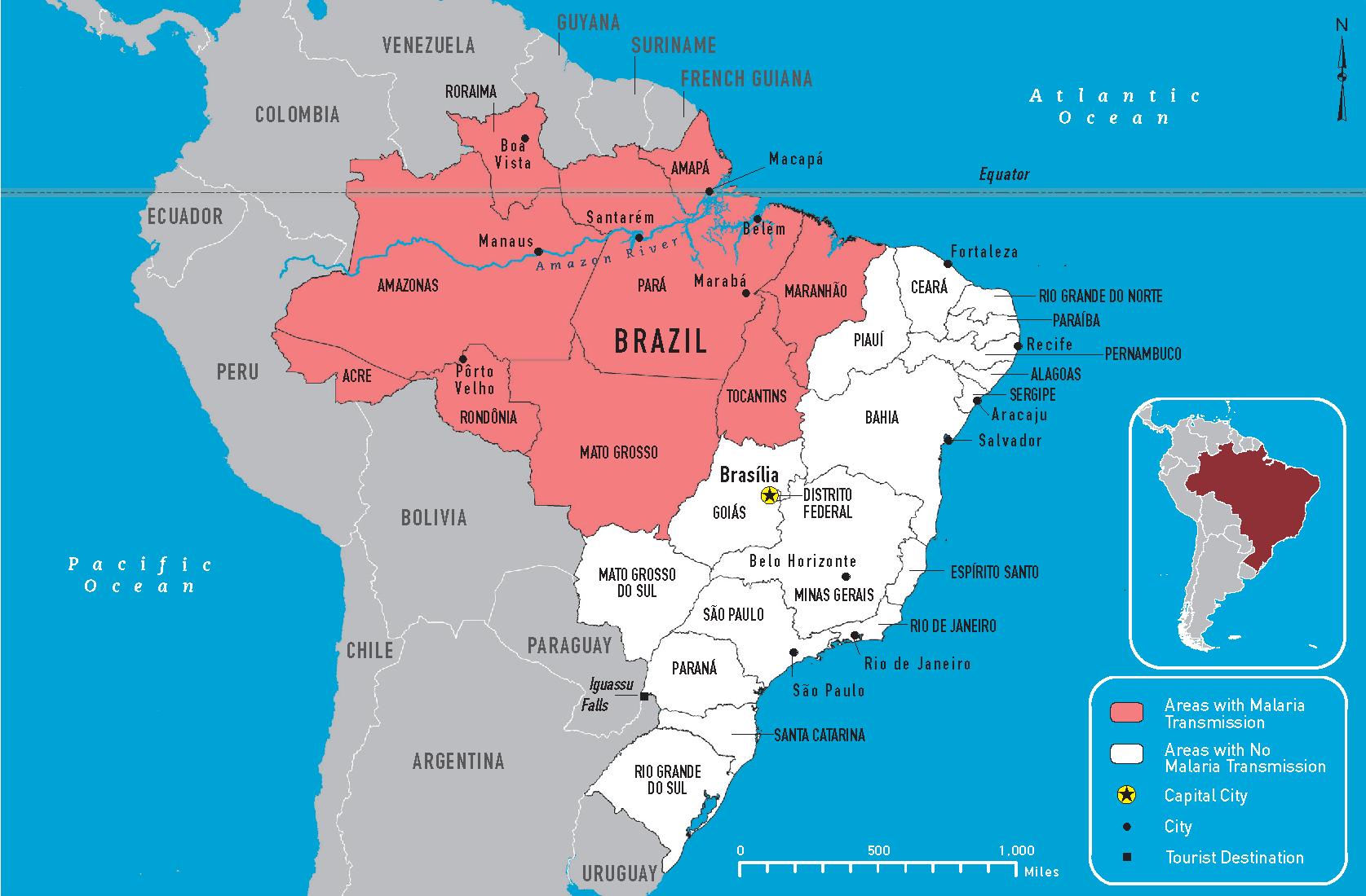 brazil karta Brazil kartica malarija malarija kartica Brazilu (Južna Amerika  brazil karta